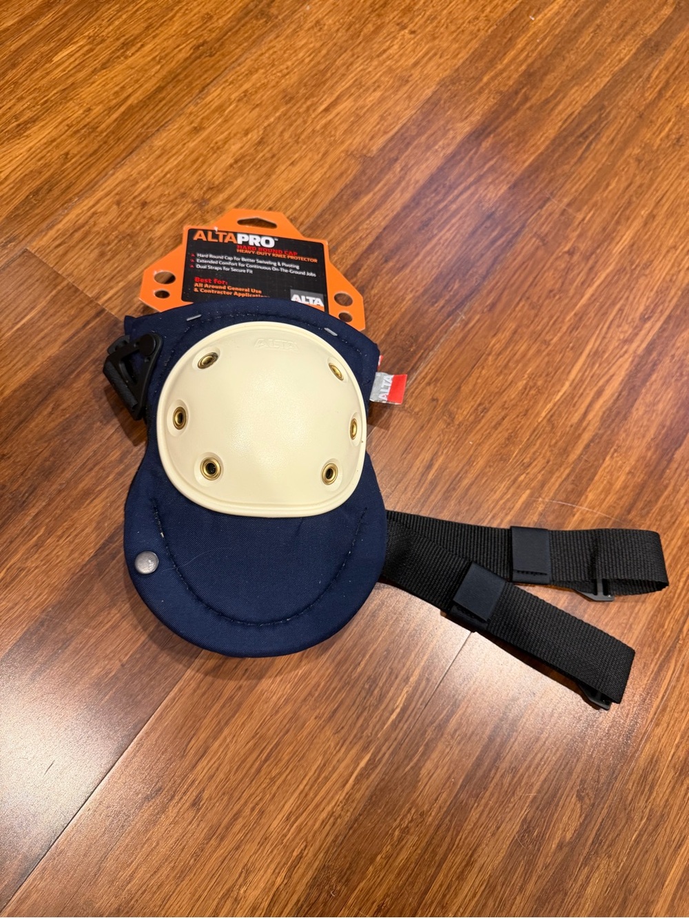 ALTA Pro Navy and Cream Knee Pads
